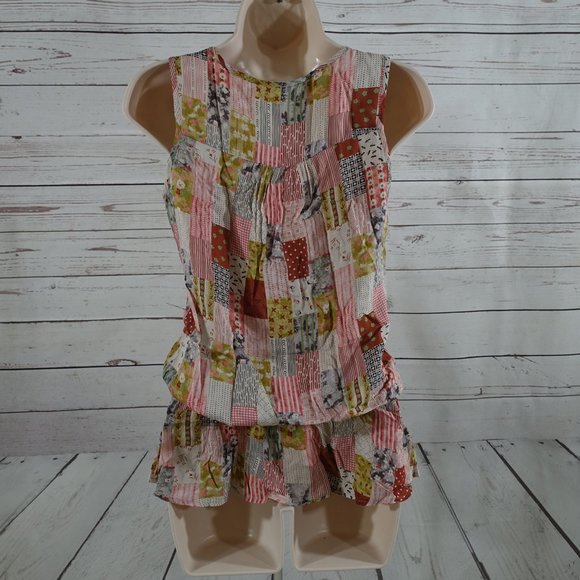 Mine Anthro Patchwork Print Peasant Blouse - Picture 4 of 6